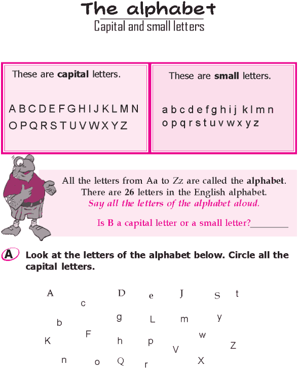 Grade 1 Grammar Lesson 1 The alphabet - Capital and small letters