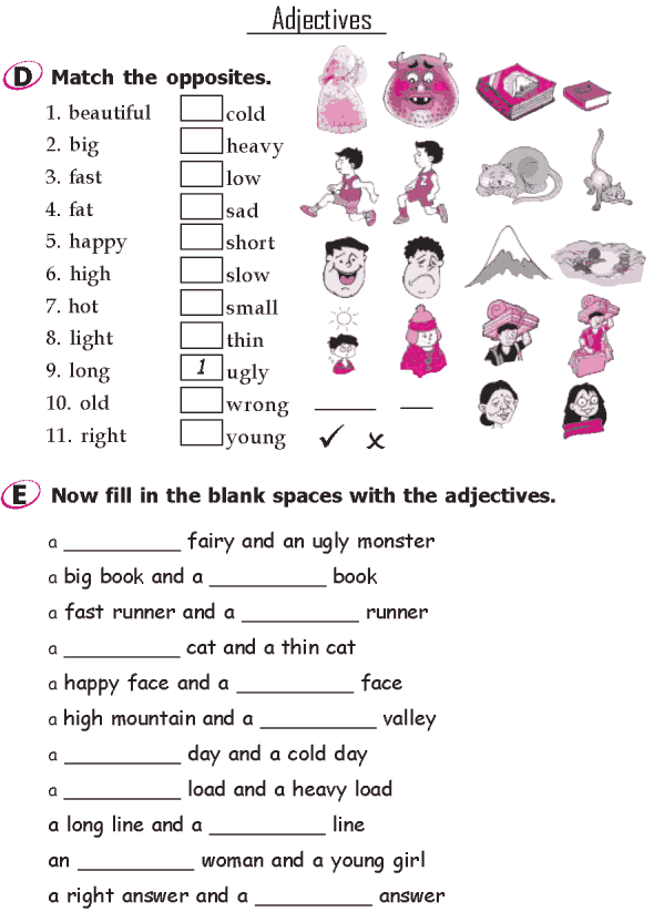 Grade 1 Grammar Lesson 7 Adjectives (2)