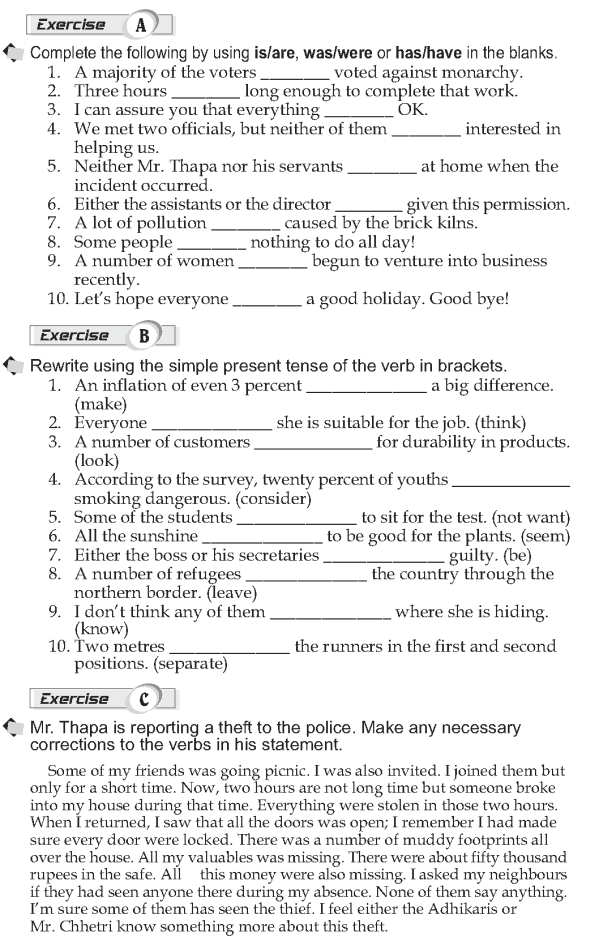 Grade 10 Grammar Lesson 25 Subject and verb agreement (3)