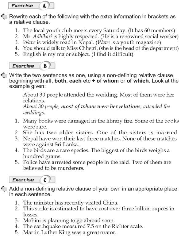 Grade 10 Grammar Lesson 31 Relative clauses Non-defining (2)