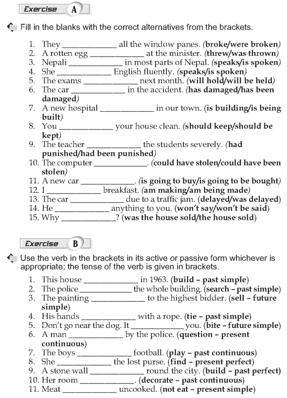 Grade 10 Grammar Lesson 33 Passive verb forms (2)