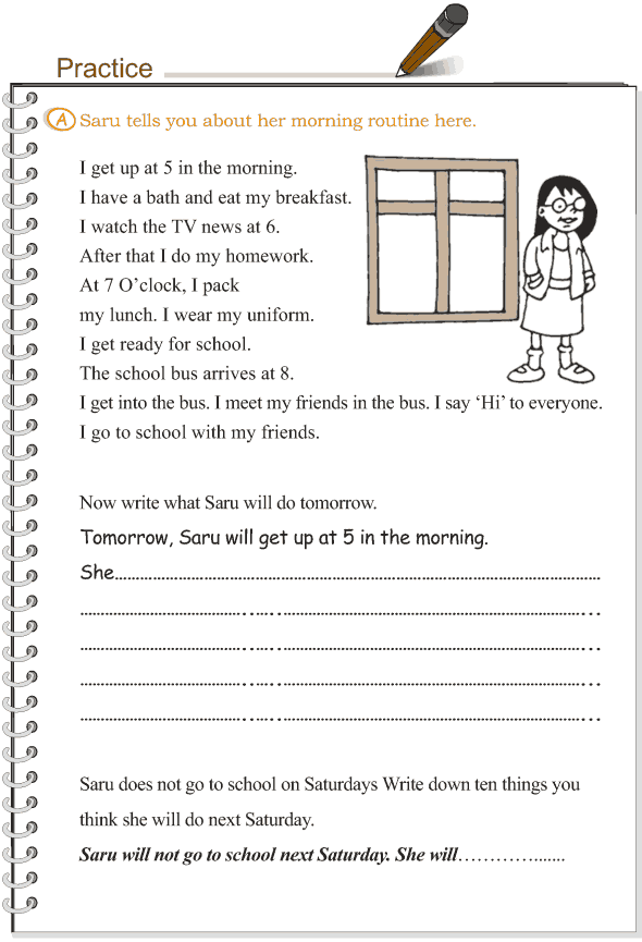 Grade 3 Grammar Lesson 11 Verbs - the simple future tense (3)