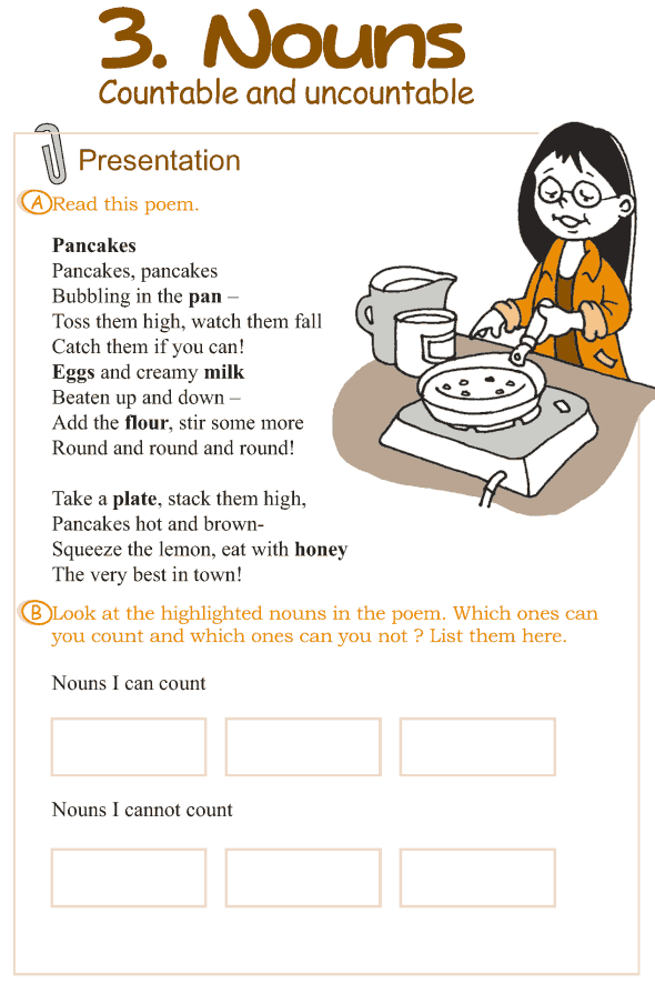 Grade 3 Grammar Lesson 3 Nouns - countable and uncountable (1)