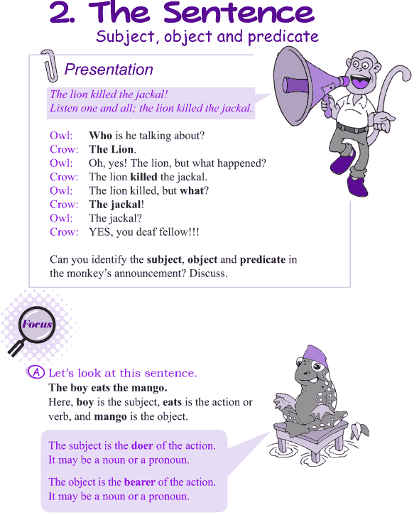Grade 4 Grammar Lesson 2 The sentence - subject, object and predicate (1)