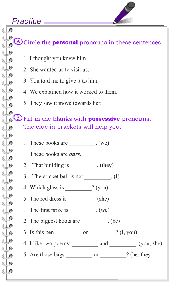 Grade 4 Grammar Lesson 8 Kinds of pronouns (4)