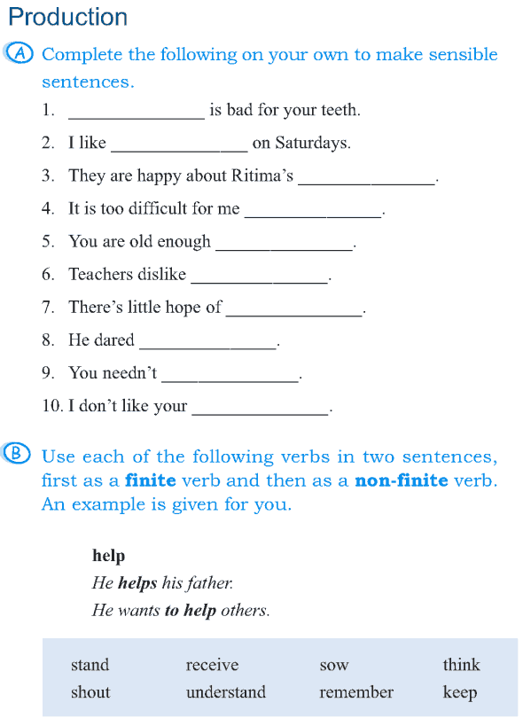 Grade 5 Grammar Lesson 3 Verbs finite and non-finite (8)
