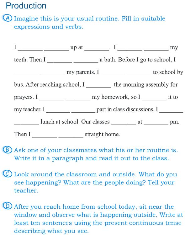 Grade 5 Grammar Lesson 8 Tense simple present and present continuous(5)