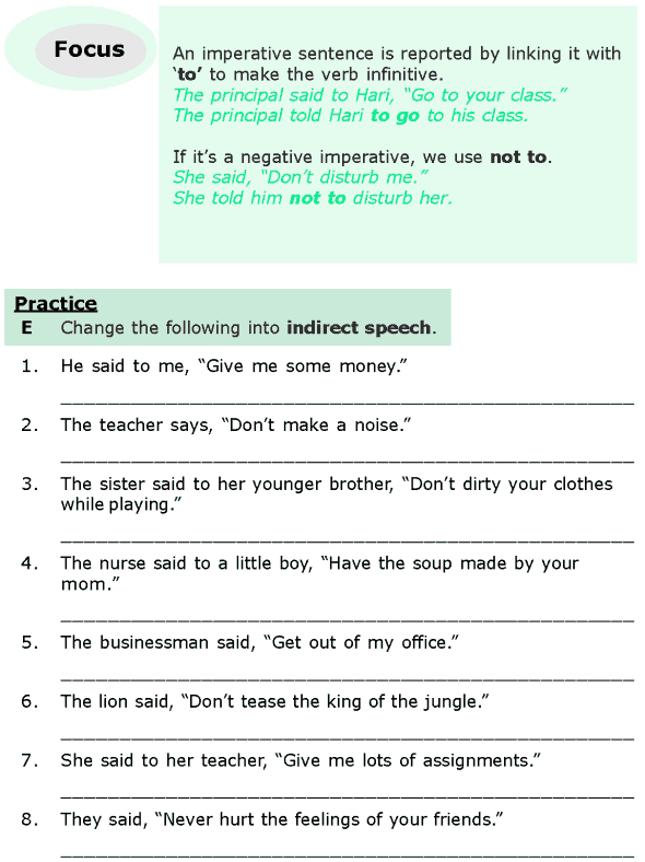 Grade 6 Grammar Lesson 13 Direct and indirect speech (5)