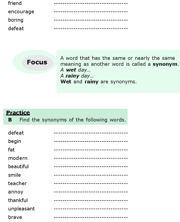 Grade 6 Grammar Lesson 14 Antonyms, synonyms and homonyms (1)