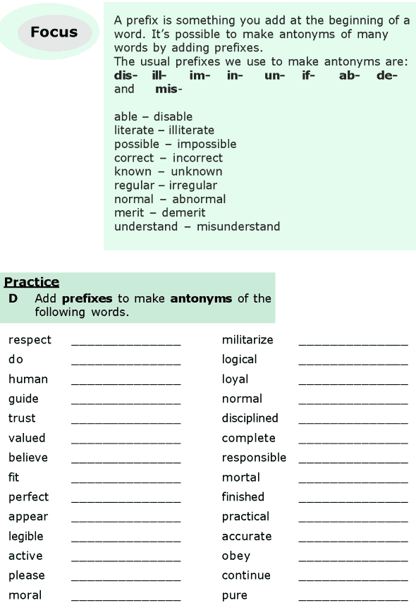 Grade 6 Grammar Lesson 14 Antonyms, synonyms and homonyms (3)