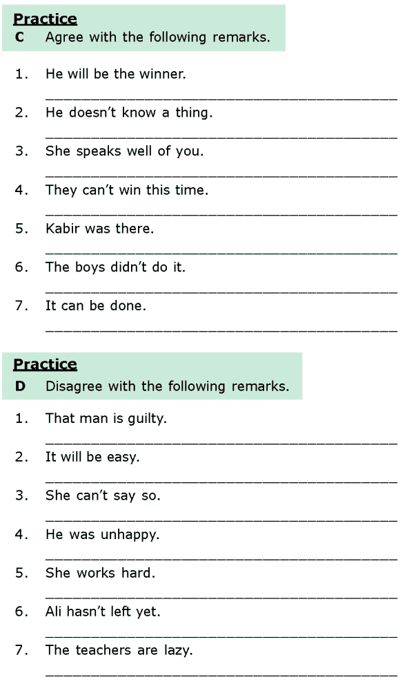 Grade 6 Grammar Lesson 9 Question tags, short answers and addition to remarks (3)