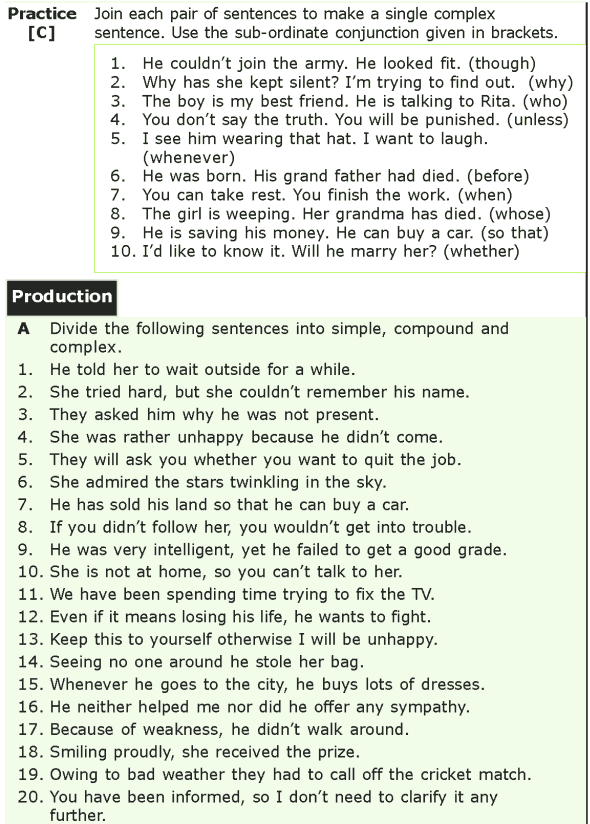 Grammar Grade 7 Grammar Lesson 12 Sentences Simple Compound And Complex