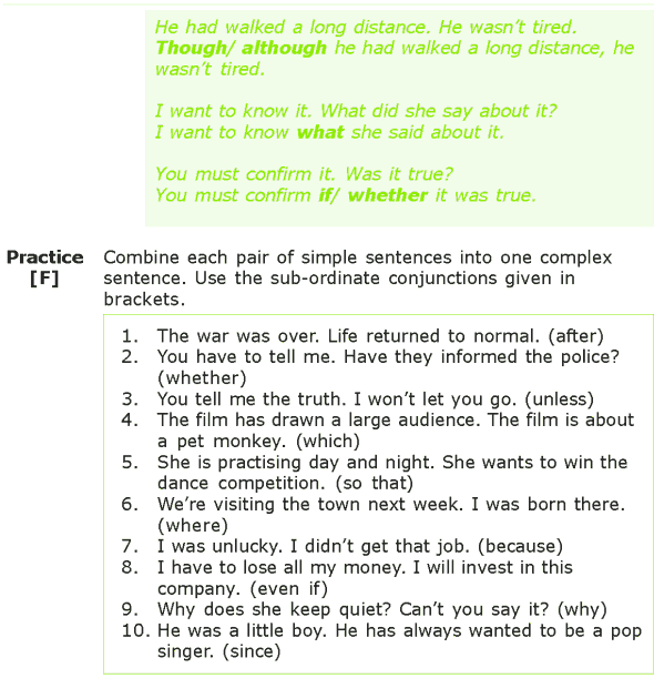 Grade 7 Grammar Lesson 14 Synthesis of sentences (5)