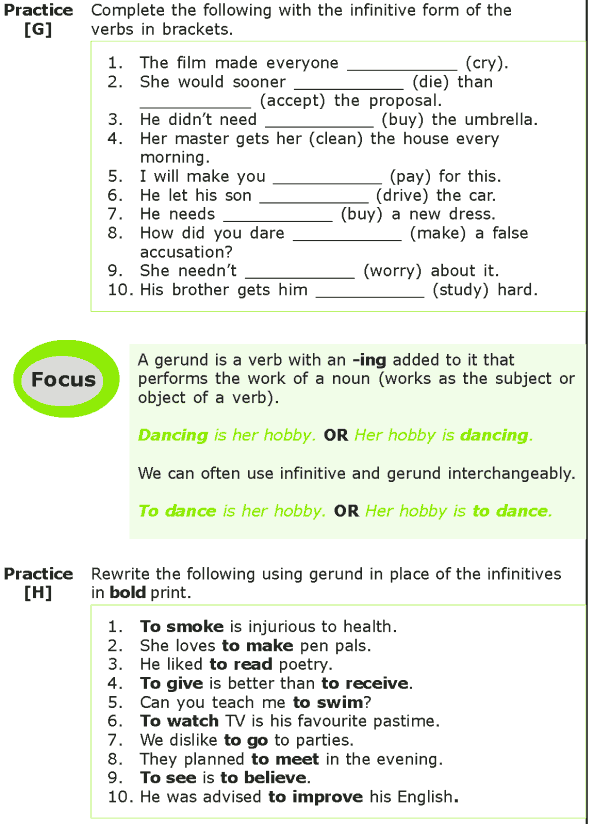 Grade 7 Grammar Lesson 4 Verbs non-finite forms (5)