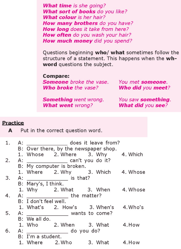 Grade 8 Grammar Lesson 19 Wh- questions (1)
