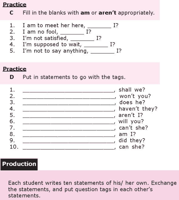 Grade 8 Grammar Lesson 20 Question tags (2)