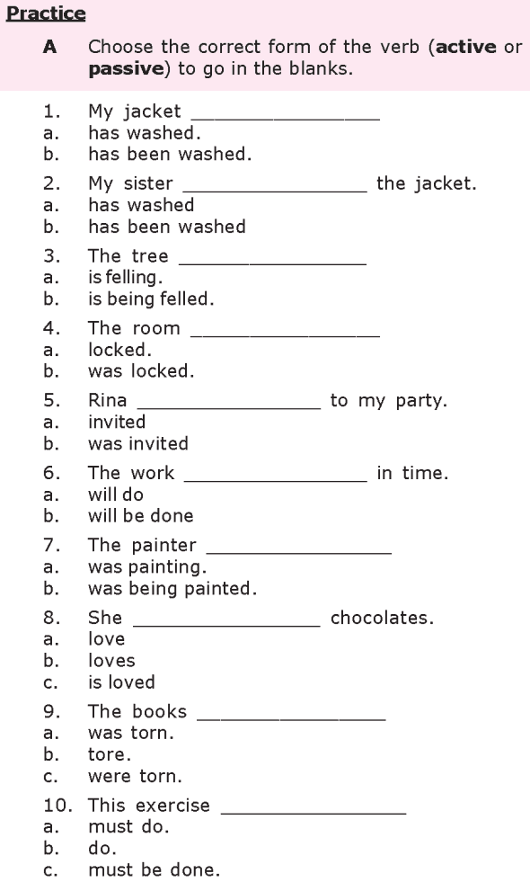 Grade 8 Grammar Lesson 21 Passive verb forms (1)