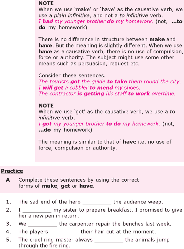Grade 8 Grammar Lesson 29 Causatives make, get and have (1)