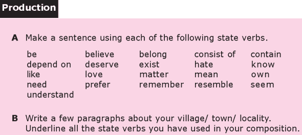 Grade 8 Grammar Lesson 3 State verbs and action verbs (4)