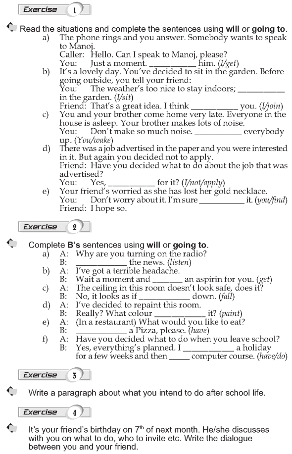 Grade 9 Grammar Lesson 13 Will and be going to (2)