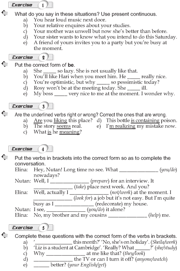 Grade 9 Grammar Lesson 4 Present continuous (2)